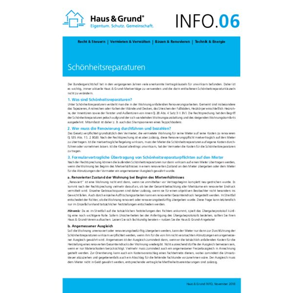 06 Schönheitsreparaturen