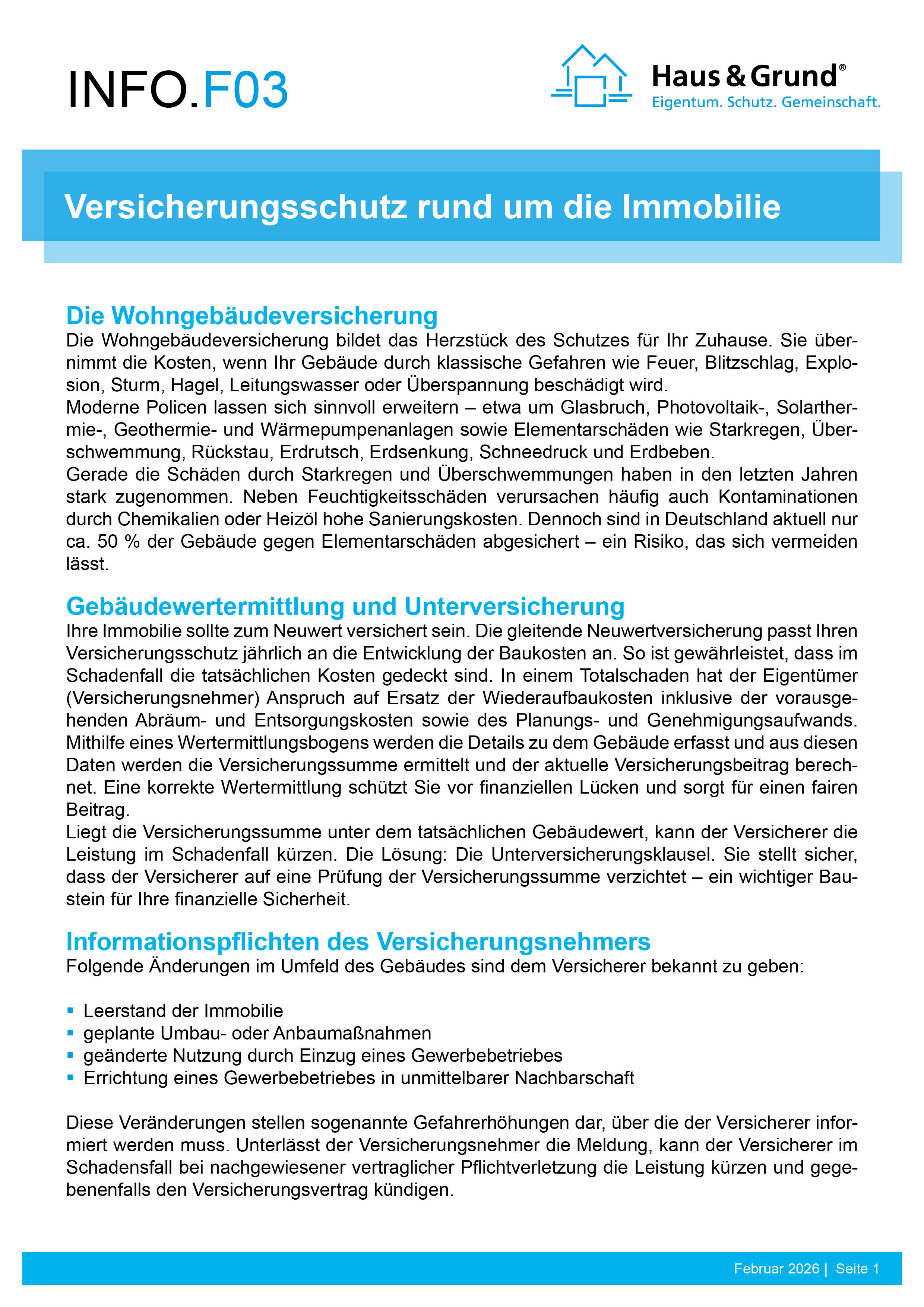 F03 Versicherungsschutz rund um die Immobilie