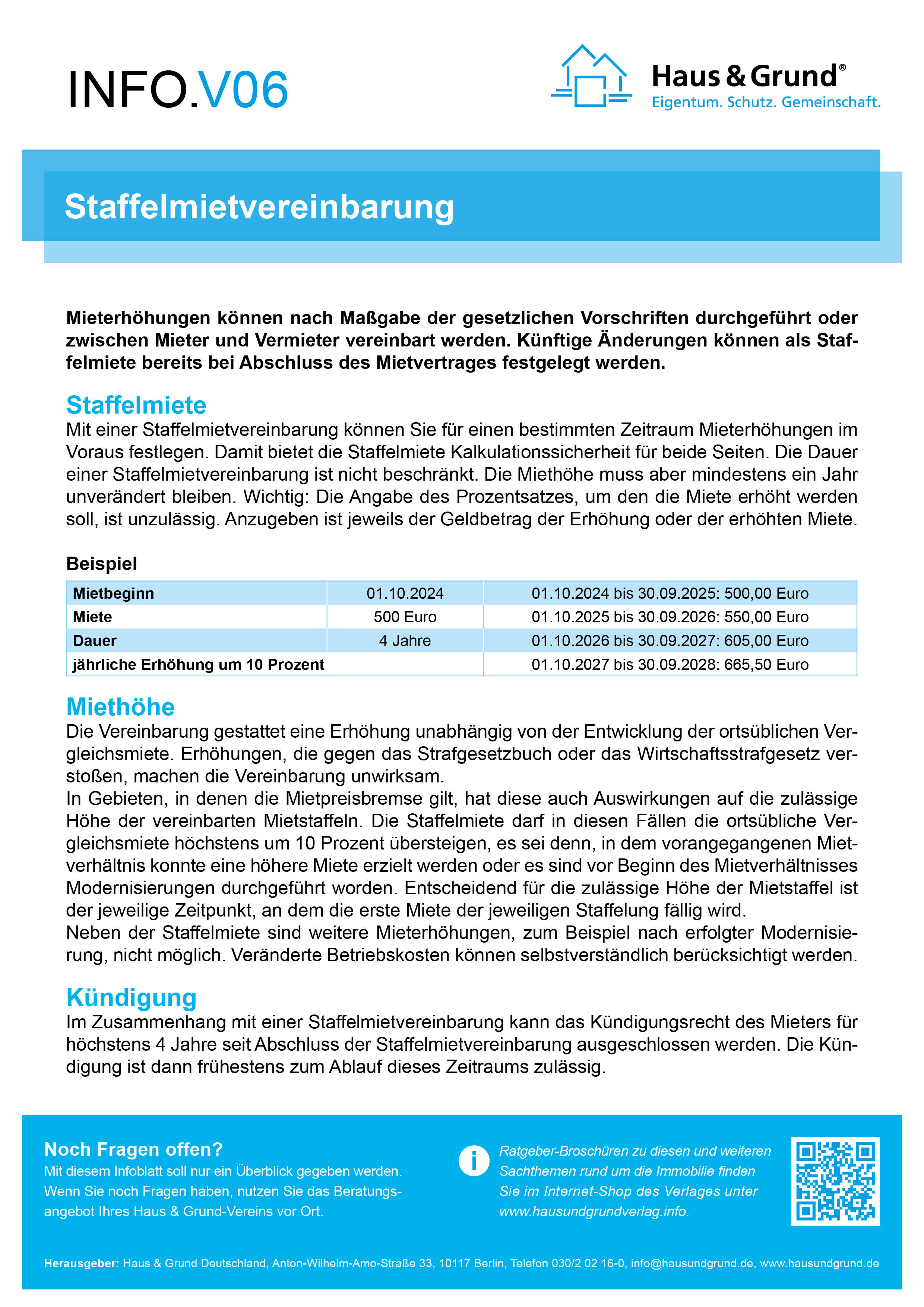 V06 Staffelmietvereinbarung