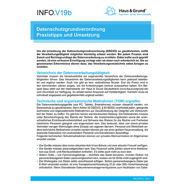 V19b DSGVO-Praxistipps und Umsetzung