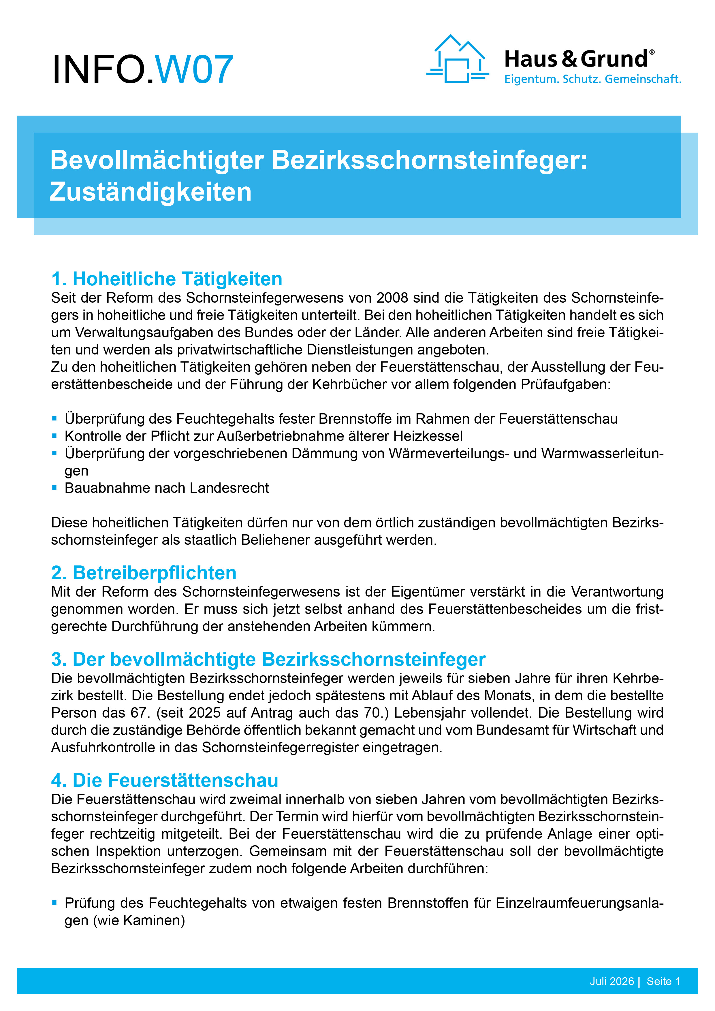 W07 Bevollmächtigter Bezirksschornsteinfeger