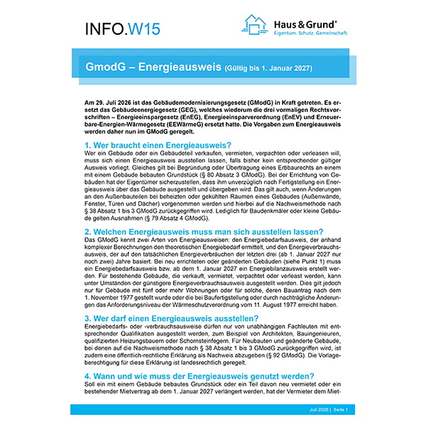 W15 GModG – Energieausweis