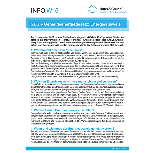 W15 GEG - Energieausweis