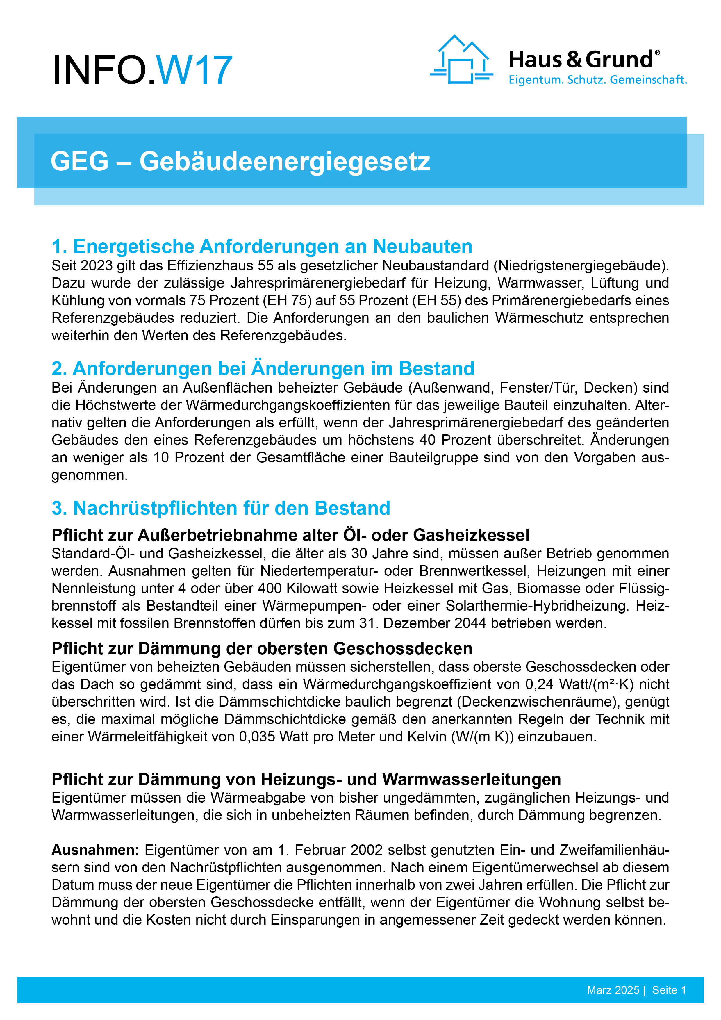W17 GEG - Was wird geregelt?