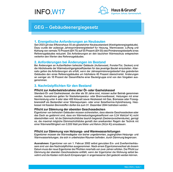 W17 GEG - Was wird geregelt?