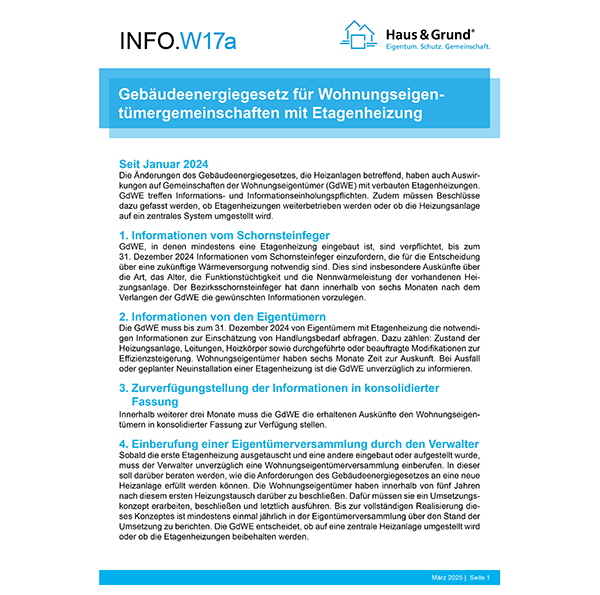 W17a GEG - GdWE mit Etagenheizung