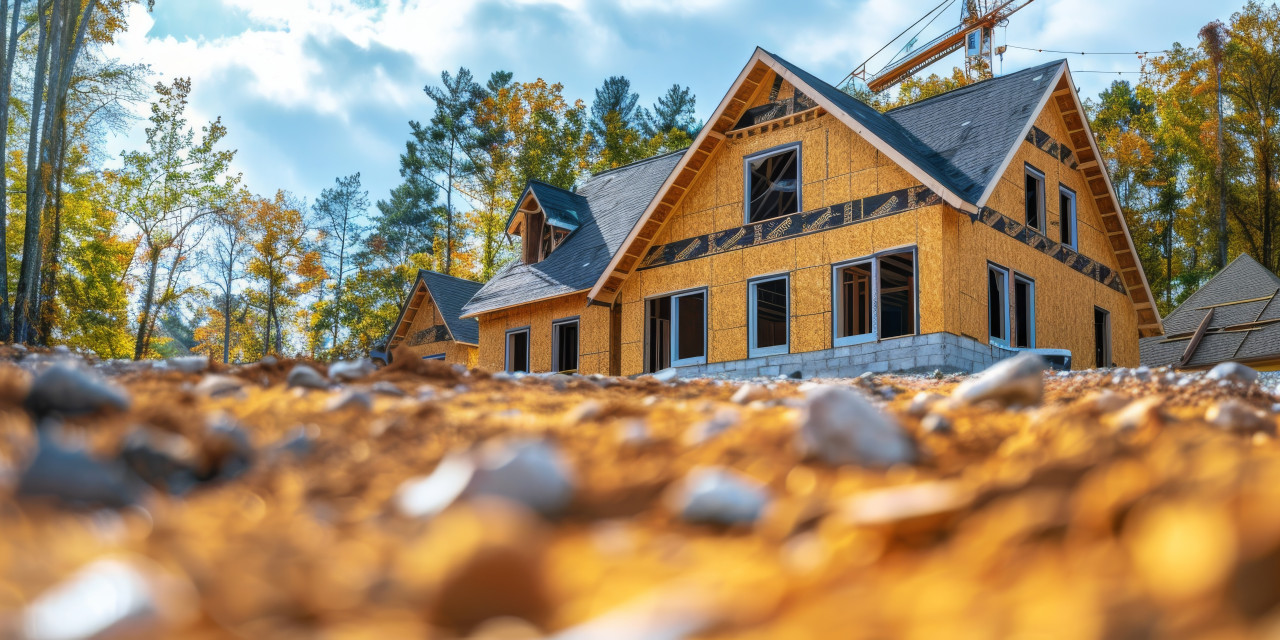 Grund, Garten, Natur Einfamilenhaus, Bau, Zuhause