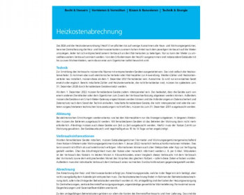 16 Heizkostenabrechnung