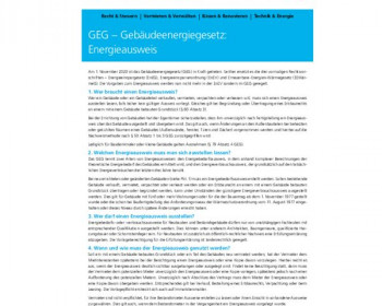 25 GEG – Gebäudeenergiegesetz Energieausweis