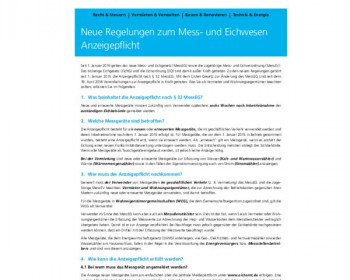 39 Neue Regelungen zum Mess- und Eichwesen