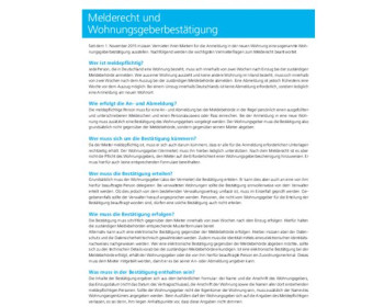 41 Melderecht und Wohnungsgeberbestätigung