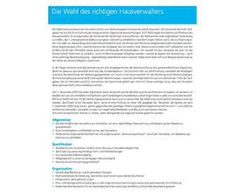 46 Die Wahl des richtigen Hausverwalters