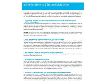 61 Balkonkraftwerke -  Steckersolargeräte
