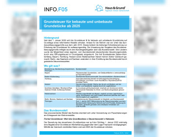 F05 Grundsteuer bebaute und unbebaute Grundstücke