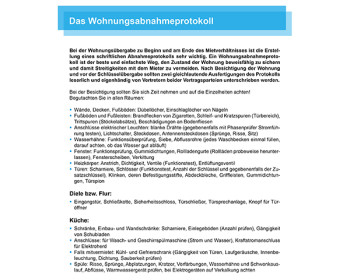 V01 Das Wohnungsabnahmeprotokoll