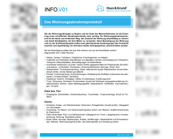 V01 Das Wohnungsabnahmeprotokoll