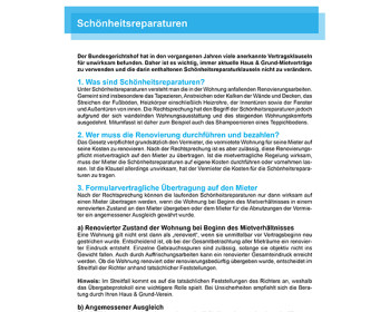 V05 Schönheitsreparaturen