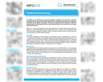 V12 Heizkostenabrechnung