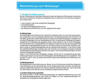 V13 Mieterhöhung nach Mietspiegel
