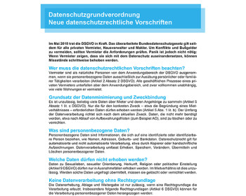 V19 DSGVO-Neue datenschutzrechtliche Vorschriften