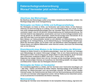 V19a DSGVO-Worauf Vermieter jetzt achten müssen