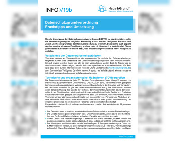 V19b DSGVO-Praxistipps und Umsetzung