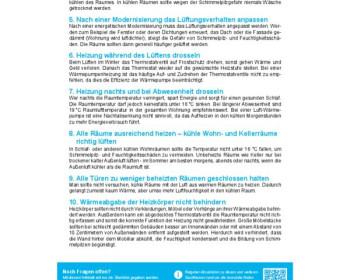 W05 Schimmelpilz- / Feuchtigkeitsschäden vermeiden