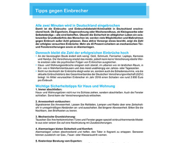 W06 Tipps gegen Einbrecher