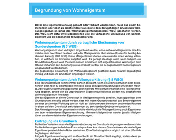 W10 Begründung von Wohneigentum