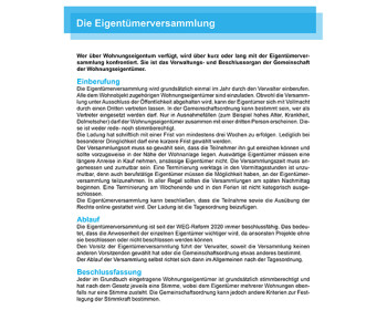 W11 Die Eigentümerversammlung