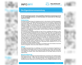 W11 Die Eigentümerversammlung