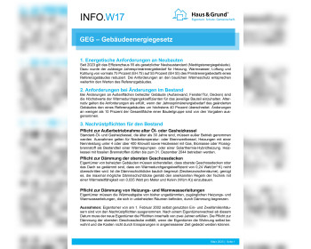 W17 GEG - Was wird geregelt?