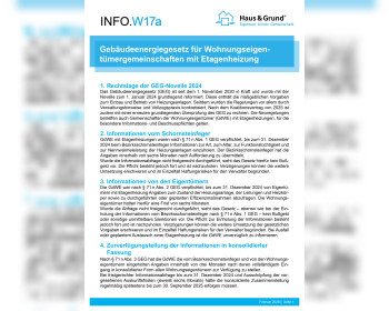W17a GEG - GdWE mit Etagenheizung