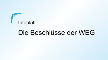 Die Beschlüsse der WEG