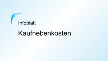 Kaufnebenkosten