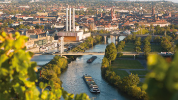 lick auf Würzburg und den Main Foto