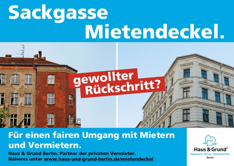 Sackgasse Mietendeckel Sackgasse Mietendeckel