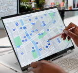 Karte mit Angaben zu Immobilien