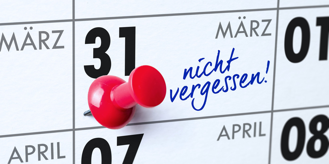 Frist 31. März