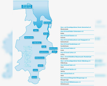 Karte Landesverband Oldenburg