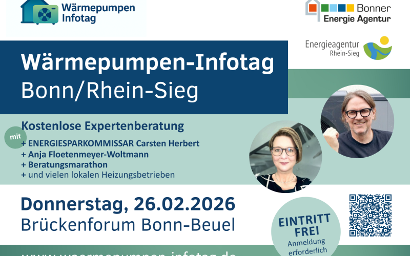 Flyer Wärmepumpen-Infotag
