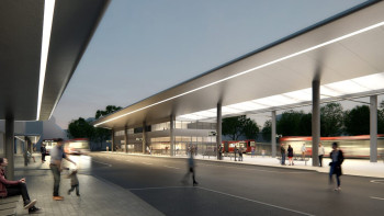 ZOB Visualisierung aus der Perspektive Maximilianstraße ZOB Visualisierung aus der Perspektive Maximilianstraße