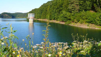 Wahnbachtalsperre Entnahmeturm Wahnbachtalsperre Entnahmeturm