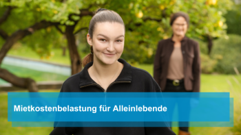 Mietkostenbelastung für Alleinlebende