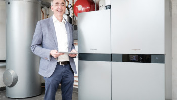 Moderne Heizunsanlage Foto Küpper