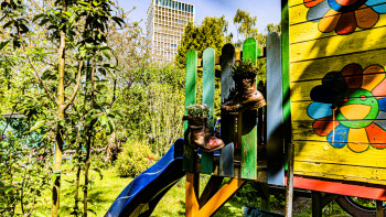 Idylle am neuen Kanzlerplatz