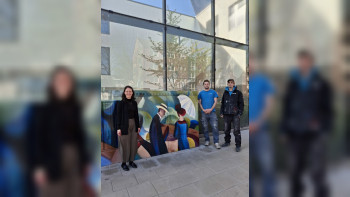 Grafitti vor Mackehaus Neugestaltung Stromkästen