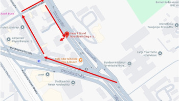 Straßenkarte Adenauerallee