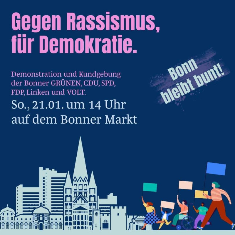 Plakat Gegen Rassismus, für Demokratie Plakat Gegen Rassismus, für Demokratie