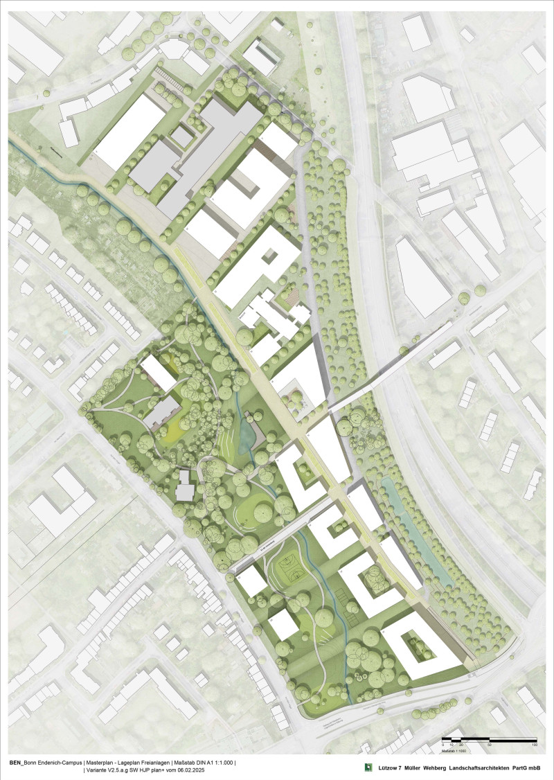 Uni Campus Endenich 04_staedtebaulicher-lageplan-bplan-6421-1 Uni Campus Endenich 04_staedtebaulicher-lageplan-bplan-6421-1